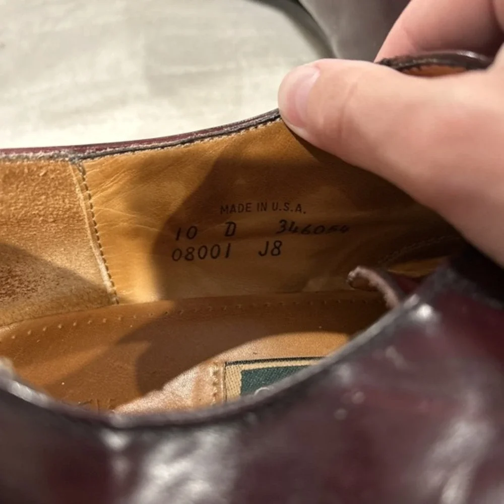 Mens Cole Haan Dress Shoes‎ Size 10D Brown Leather K089